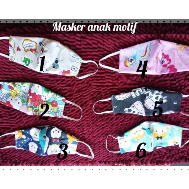 Masker Kain Anak Tali Karet