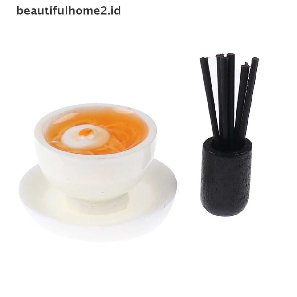 (beautifulhome2.id) 1 Set Mainan Miniatur Ramen Jepang Untuk Aksesoris Rumah Boneka