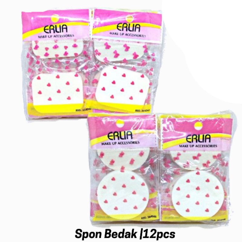 [ERA] Spons Bedak 12pcs | Alat Kecantikan Spon Erlia grosir