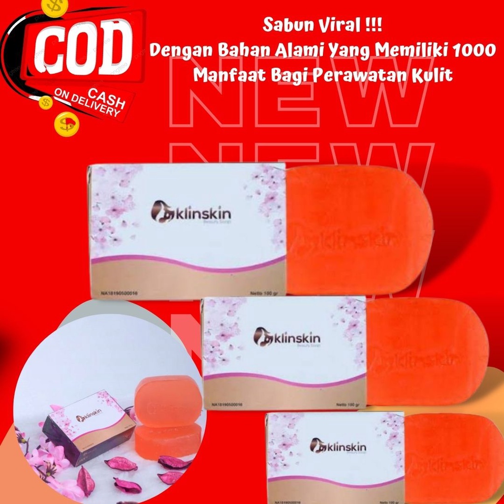 Sabun Viral Klinskin 100% Original Ori BPOM Perawatan Brightening Whitening Glowing Kecantikan Pence