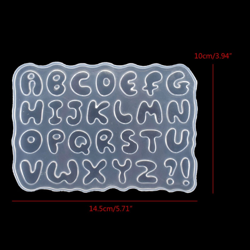 SIY  Cartoon Letters Epoxy Resin Casting Mold Alphabet Keychain Pendant Alphabet UV Resin Silicone Mold Jewelry Making Tools