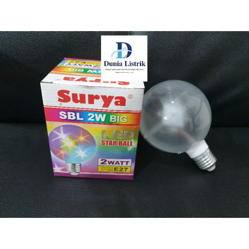 lampu hias led bola warna warni surya