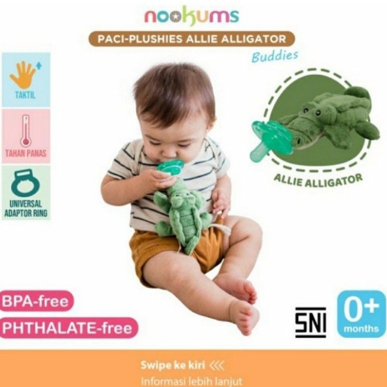 NOOKUMS Paci Plush Doll Gantungan Empeng Bayi Pacifier Soother