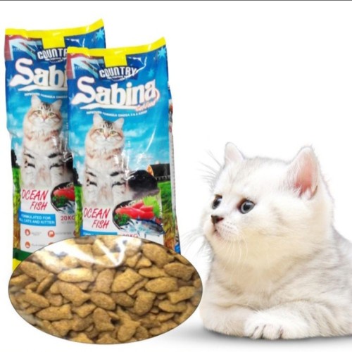 (PAKET 10KG) makanan kucing sabina