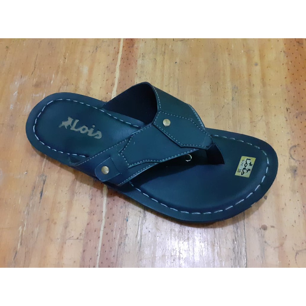 Sandal Pria Black Flip Lois