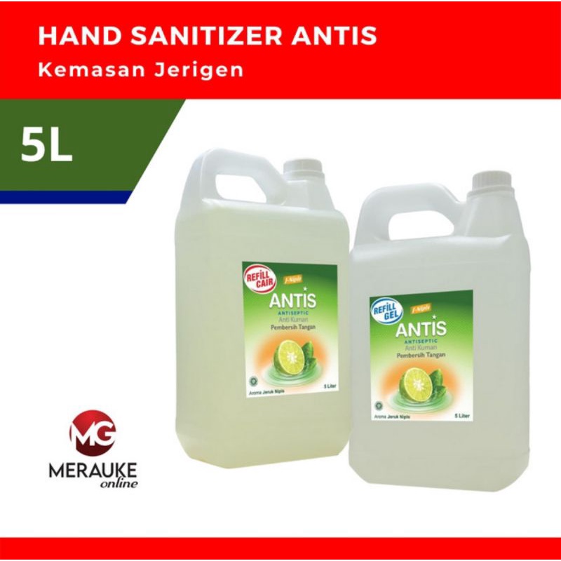 ANTIS HAND SANITIZER 5 LITER