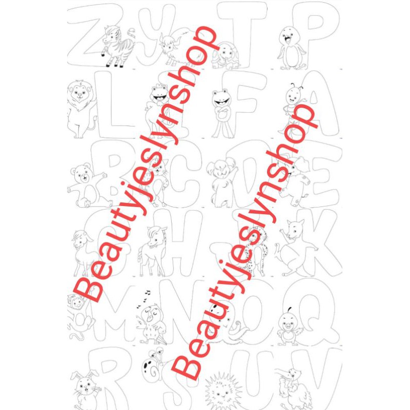 Kertas Mewarnai | Belajar Menulis Angka | Belajar Menulis Huruf