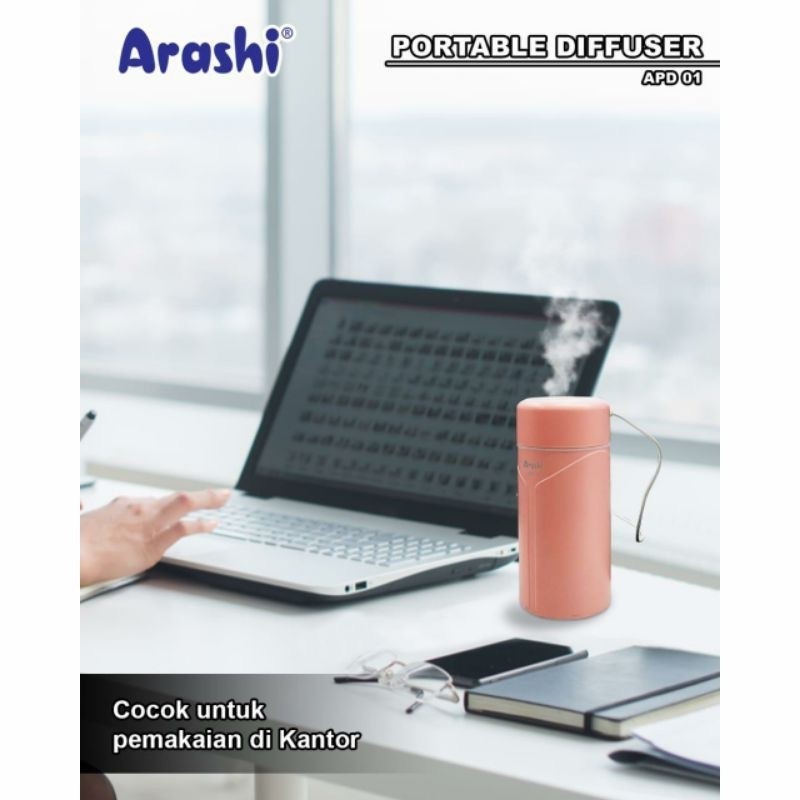 ARASHI APD 01 Portable Diffuser Pelembab Ruangan Pengharum Aromaterapi