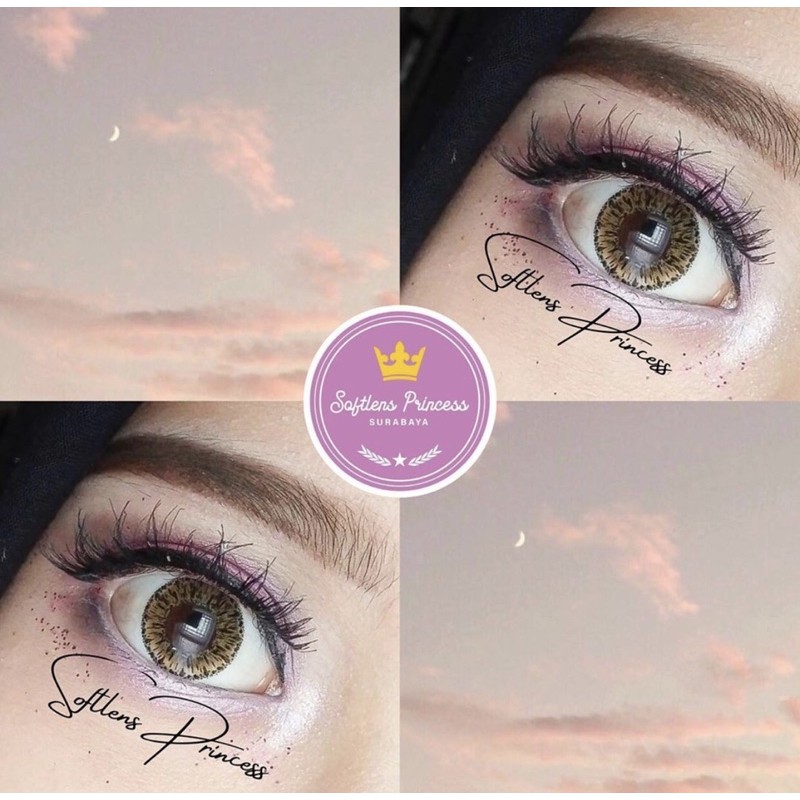 Softlens X2 Chic Brown / Softlens Surabaya Softlens Princess Surabaya