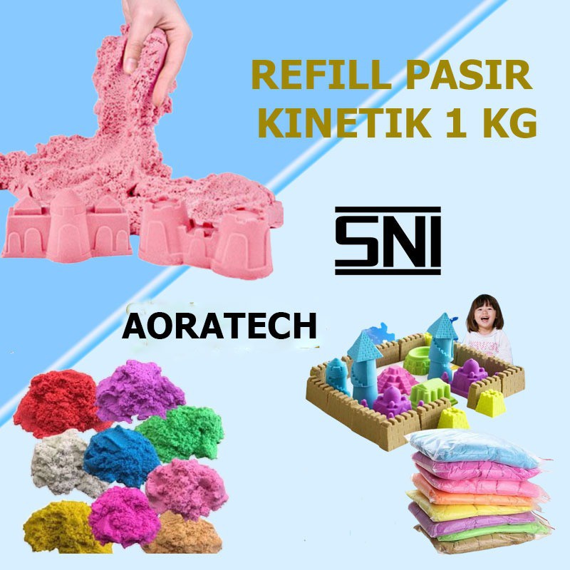 Mainan Pasir Anak Refill Pasir / Pasir Ajaib 1000gram/1kg Barang SNI