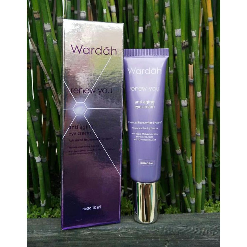 PRODUK ORIGINAL Wardah Renew You Eye Cream Anti Aging Krim Mata 10 ML Berkualitas