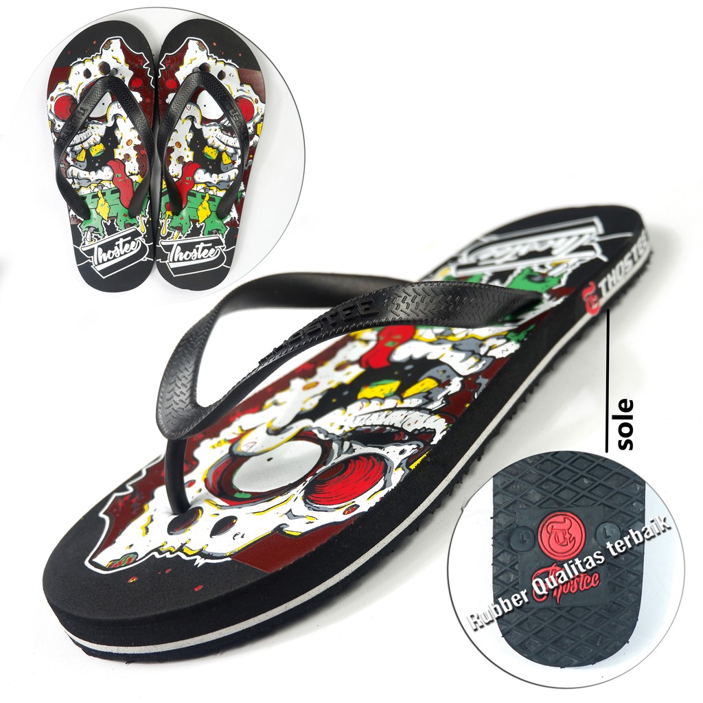 Sandal Jepit Pria Sandal Distro Thostee SSK 020 pusatmode1234