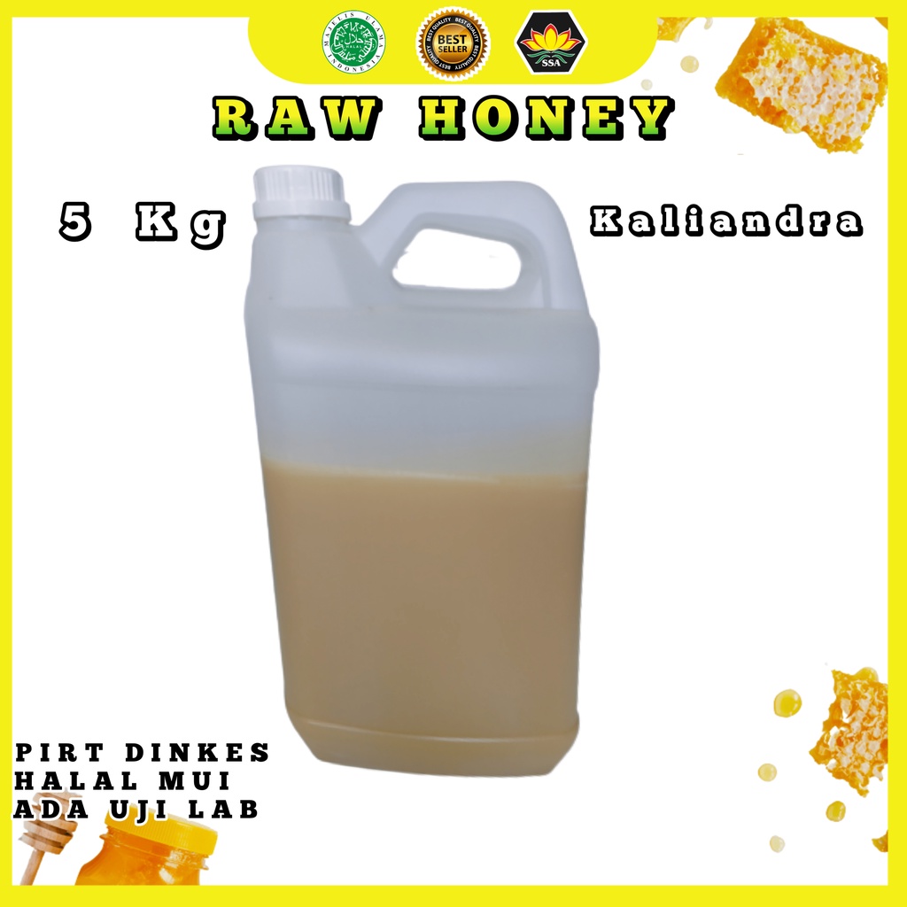 PROMO 5 Kg Raw honey/madu nektar bunga kaliandra