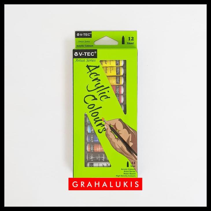 

V-Tec Acrylic Color Set 12X6Ml / Cat Akrilik V-Tec 618-A