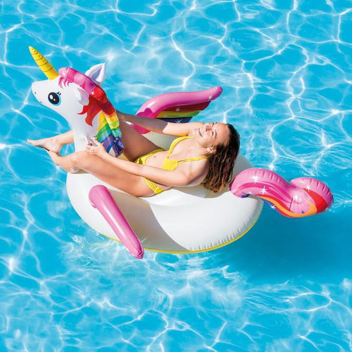 Pelampung Unicorn Ride On Floaties 57561 INTEX - unicorn saja