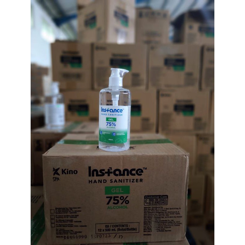 INSTANCE HAND SANITIZER GEL/CAIR 500ML PUMP