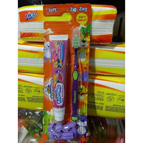 Kodomo sikat gigi anak extra hadiah