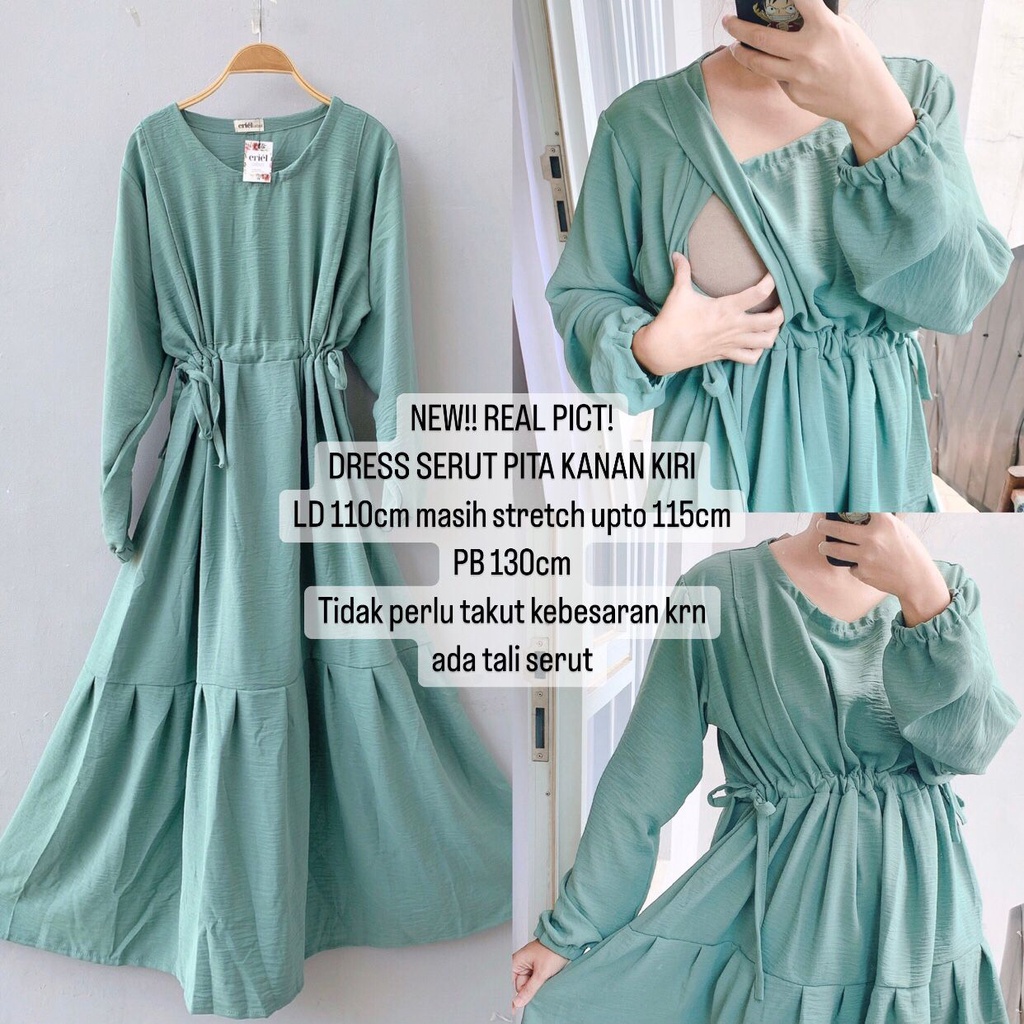 HANA - Gamis Homedress Daster Menyusui Bukaan Samping Kanan Kiri Busui Bumil Hamil Nursingwear Jumbo