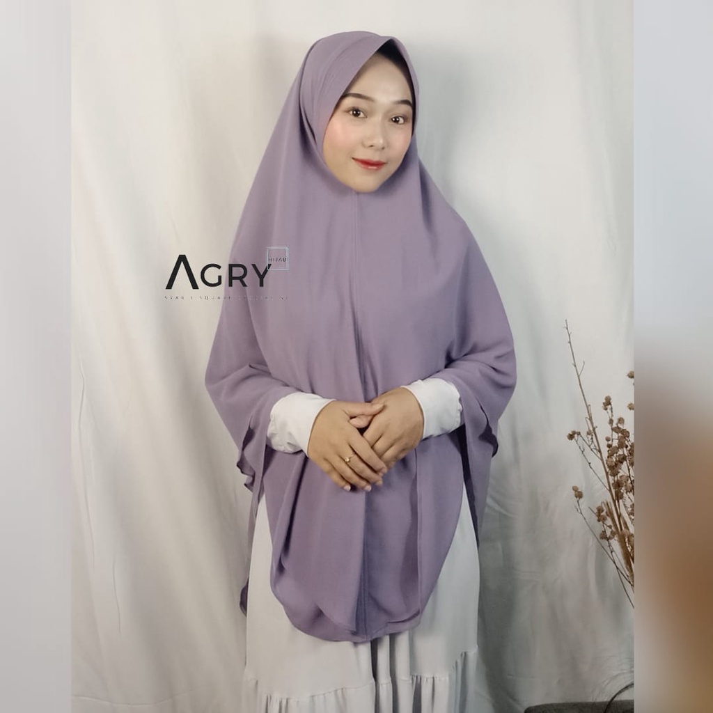 ᴀɢʀʏ Khimar Lancip Jumbo 2 Layer Ceruty Premium