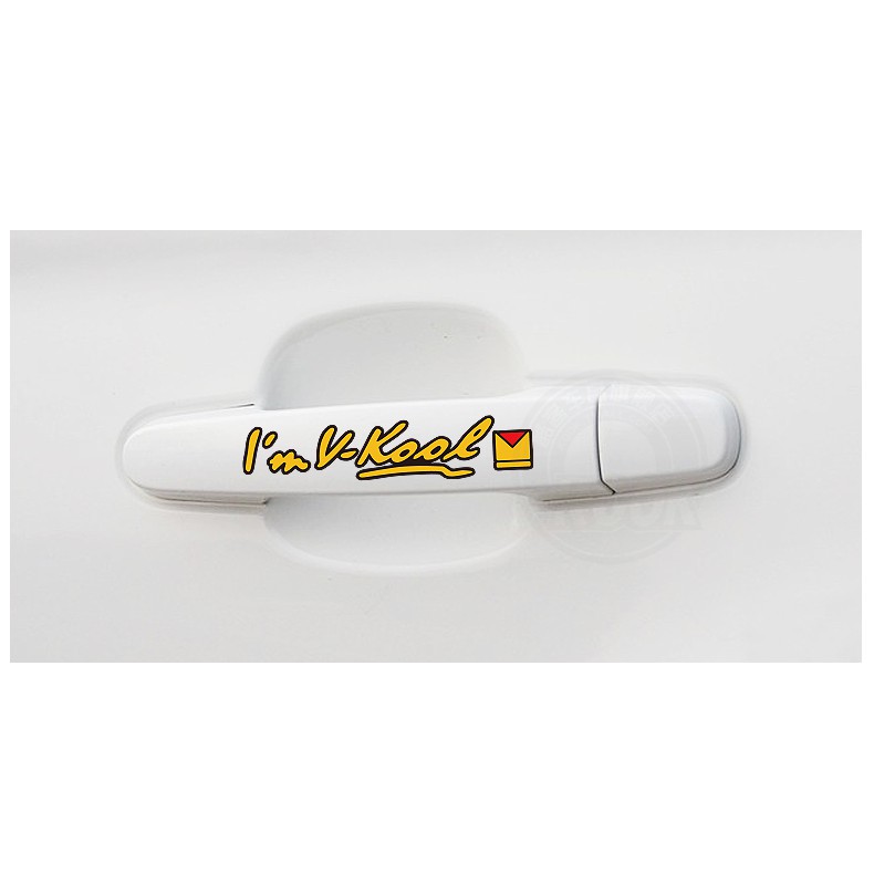 Stiker Mobil Timbul Im V KOOL warna kuning