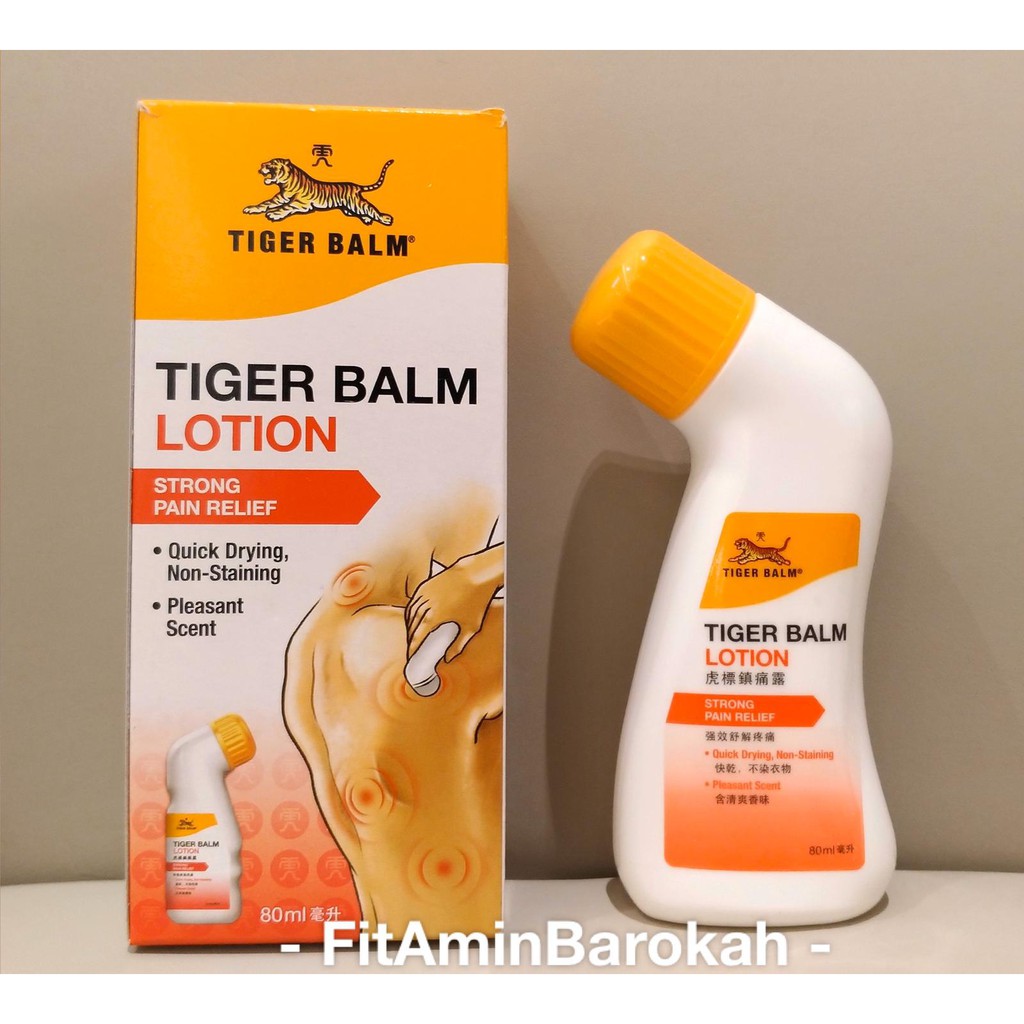 Tiger Balm Lotion Strong Pain Relief 80 Ml Shopee Indonesia