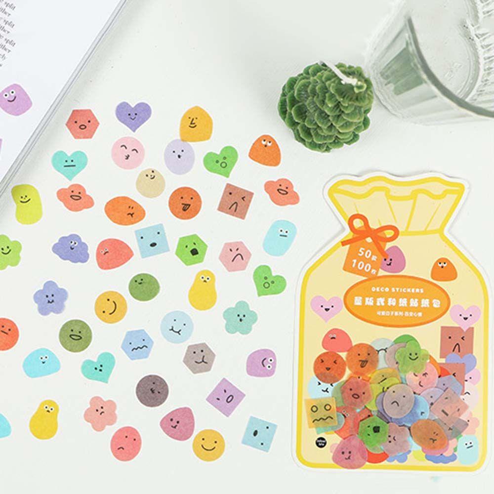 Stiker Dekorasi Agustina Mini Lucu Tangan Akun Album Diary Lovely Day Series DIY Stickers