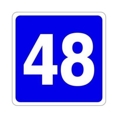 ,,,,,,,] Sign Nomor Rumah 25cm x 25cm Plat Alumunium