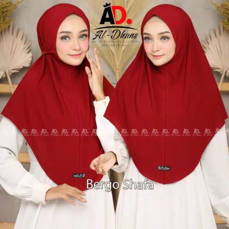 ( ORIGINAL ALDHANS 022) BERGO SHAFA AL-DHANS HIJAB | JILBAB INSTAN | KERUDUNG KEKINIAN | KHIMAR CANTIK-2