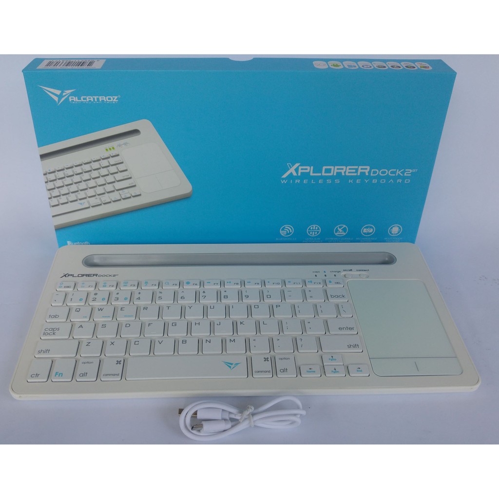 Keyboard Wireless Bluetooth Alcatroz Dock 1 Multi Device with Dock