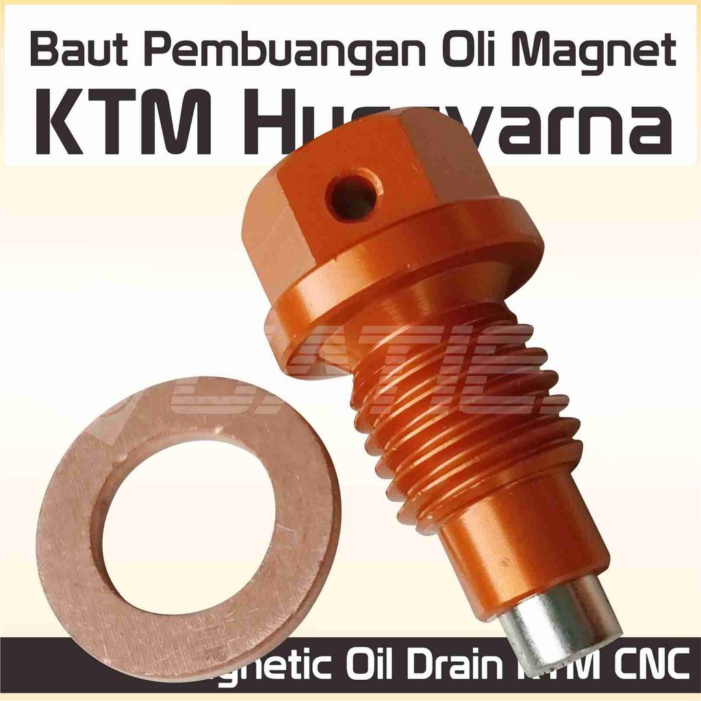 Baut Pembuangan Oli Magnet KTM Husqvarna - Magnetic Oil Drain KTM CNC