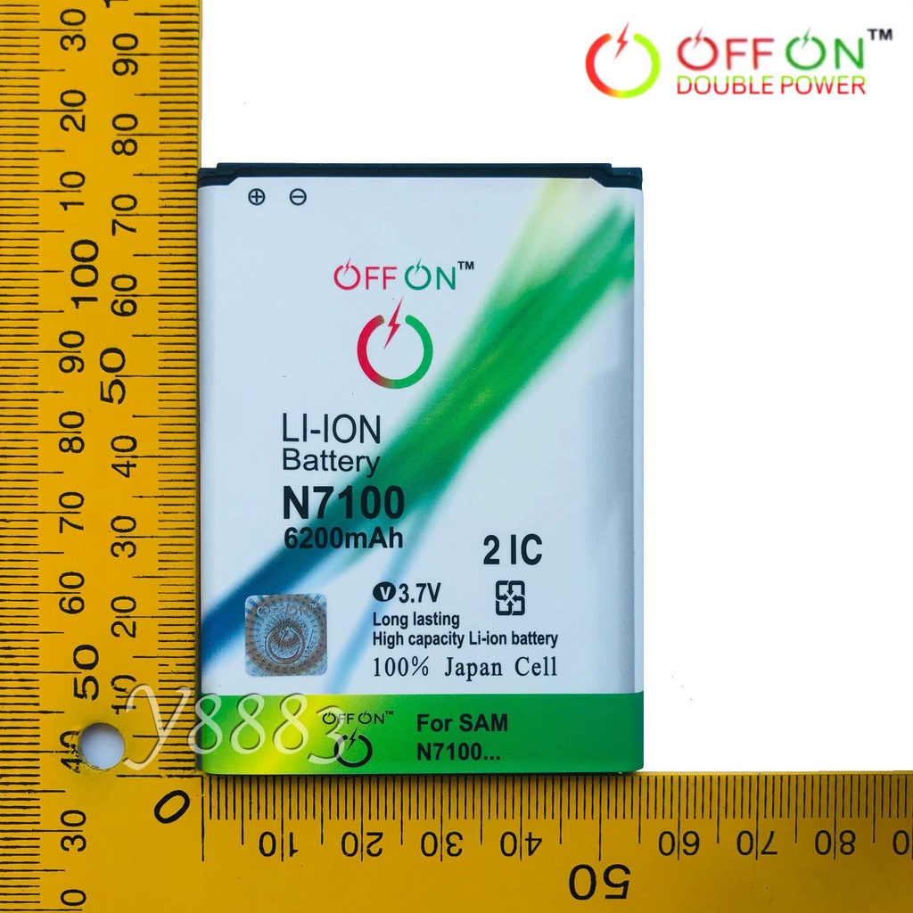 OFFON N7100 Baterai Battery Samsung Galaxy NOTE 2 / N7100 Batre N7100 Double IC