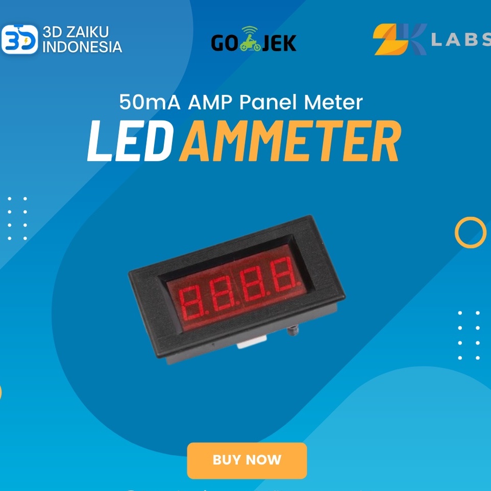 Original CO2 Laser 50mA LED Digital Ammeter DC Analog AMP Panel Meter