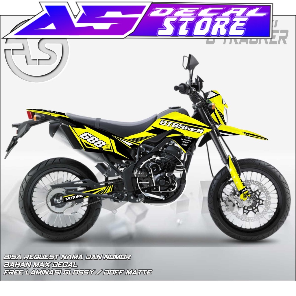 0418  DECALS STIKER FULLBODY CUSTOM MOTOR D-TRACKER