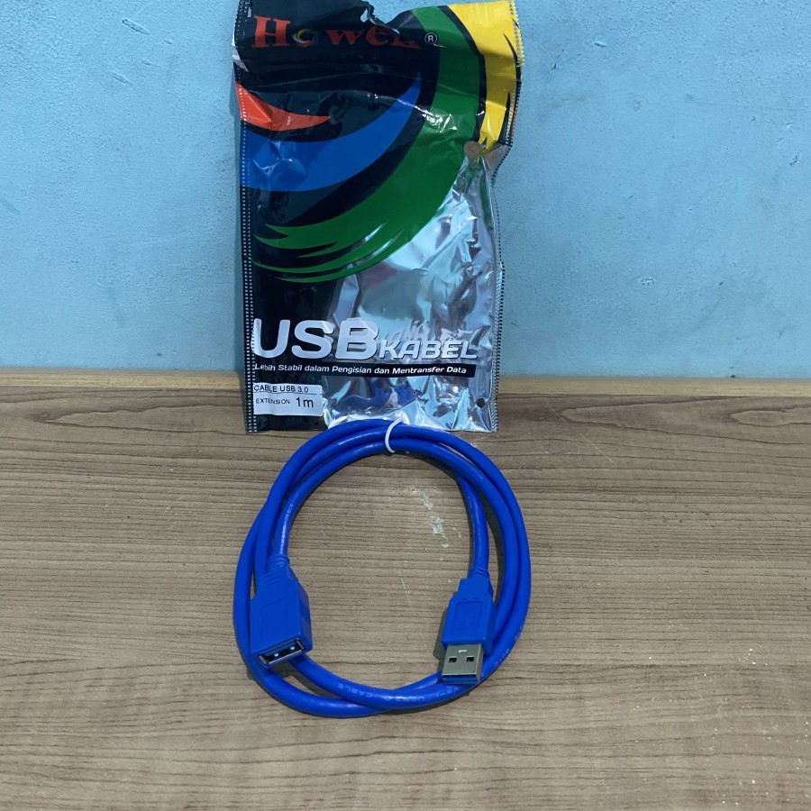 Kabel USB 3.0 Extension 1M - USB Extender Perpanjangan 1 Meter Howell