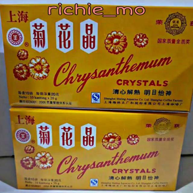 

Chrysanthemum Crystals, Liang Teh pereda panas dalam yang banyak khasiatnya