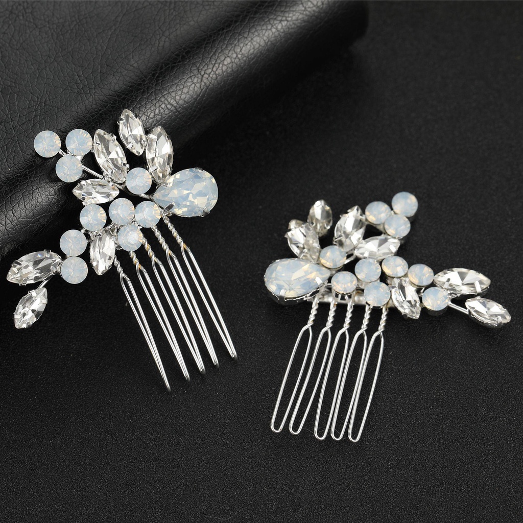 2pcs / set Sisir Rambut Wanita Untuk Aksesoris Pernikahan