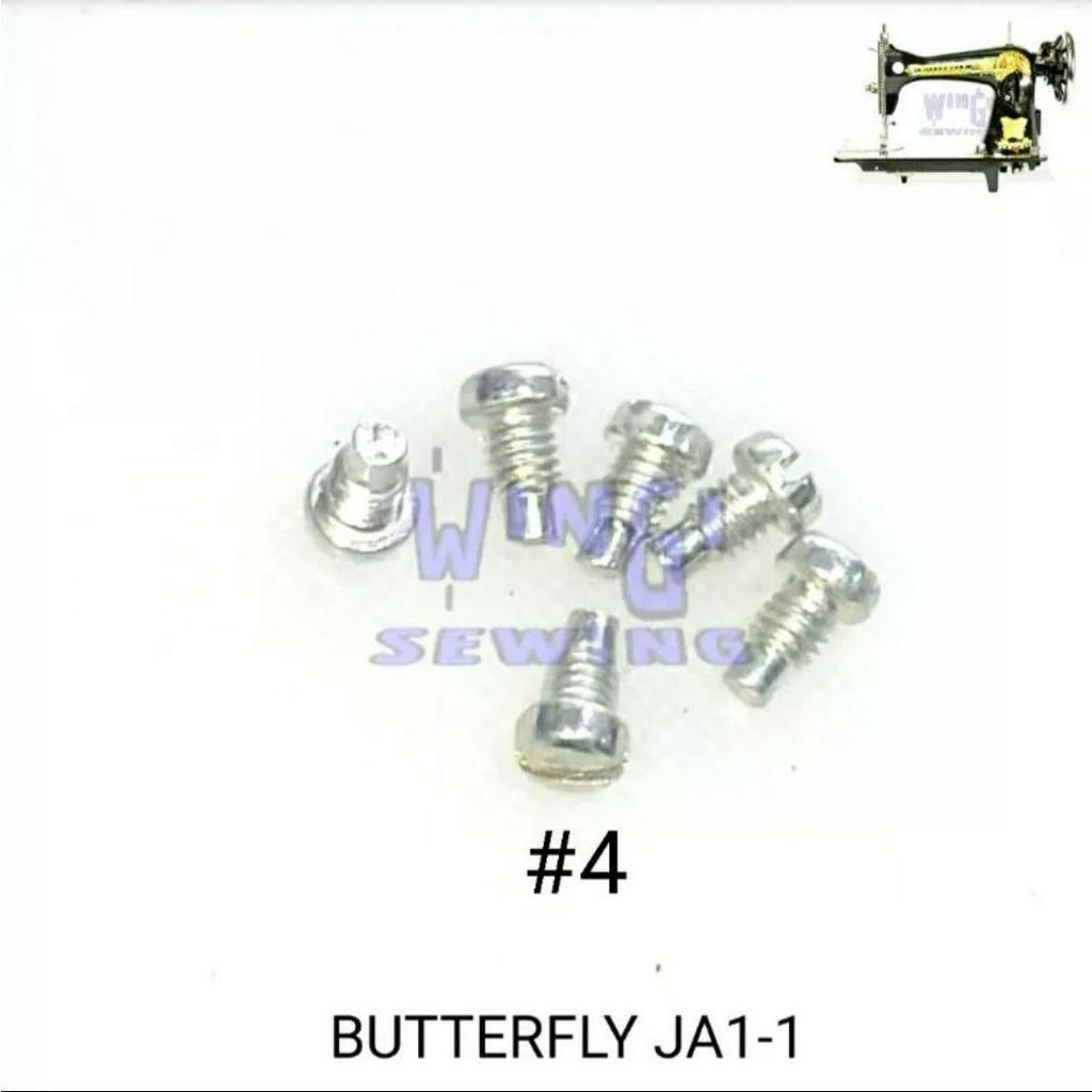 NO 4 BUTTERFLY BAUT DOP RODA MESIN JAHIT TRADISIONAL