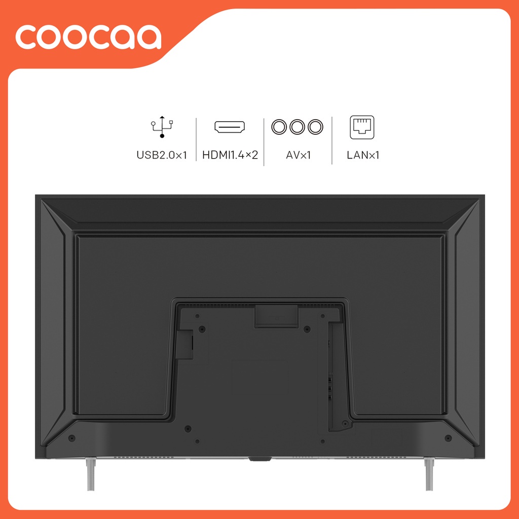 TV COOCAA Smart TV 43 inch - Digital TV - OS COOLITA - FHD - Bazel Less - Dolby Audio - Browser/Youtube - USB/LAN/WIFI - Model 43S3U