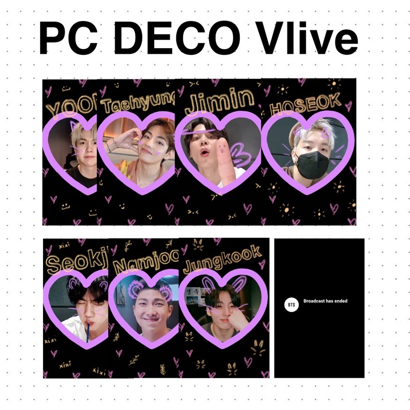 PC Unofficial BTS - Vlive Deco