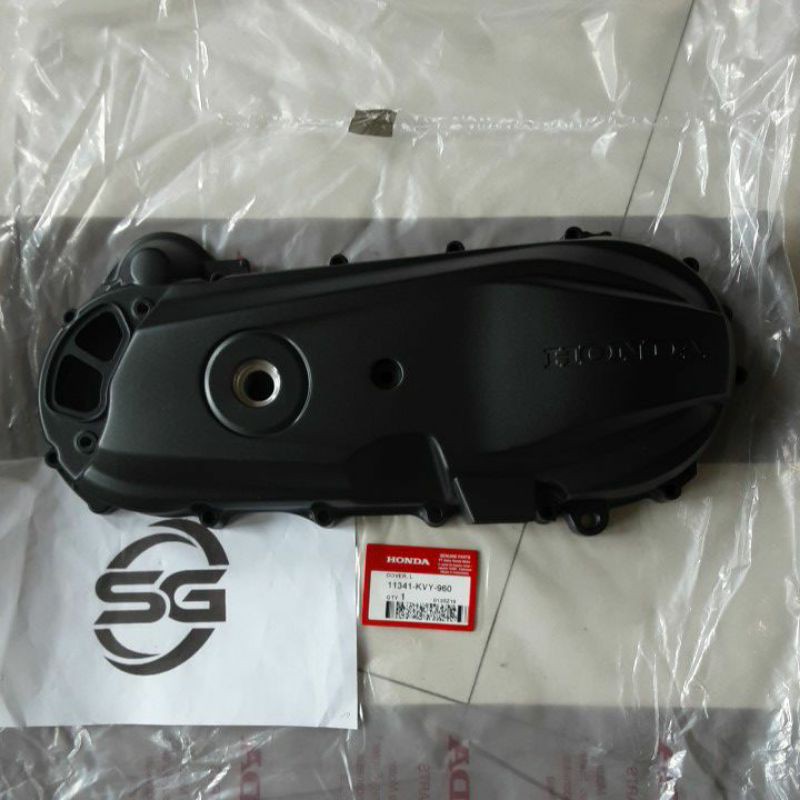 Cover L Crank case Beat Karbu ( 11341-KVY-960 )