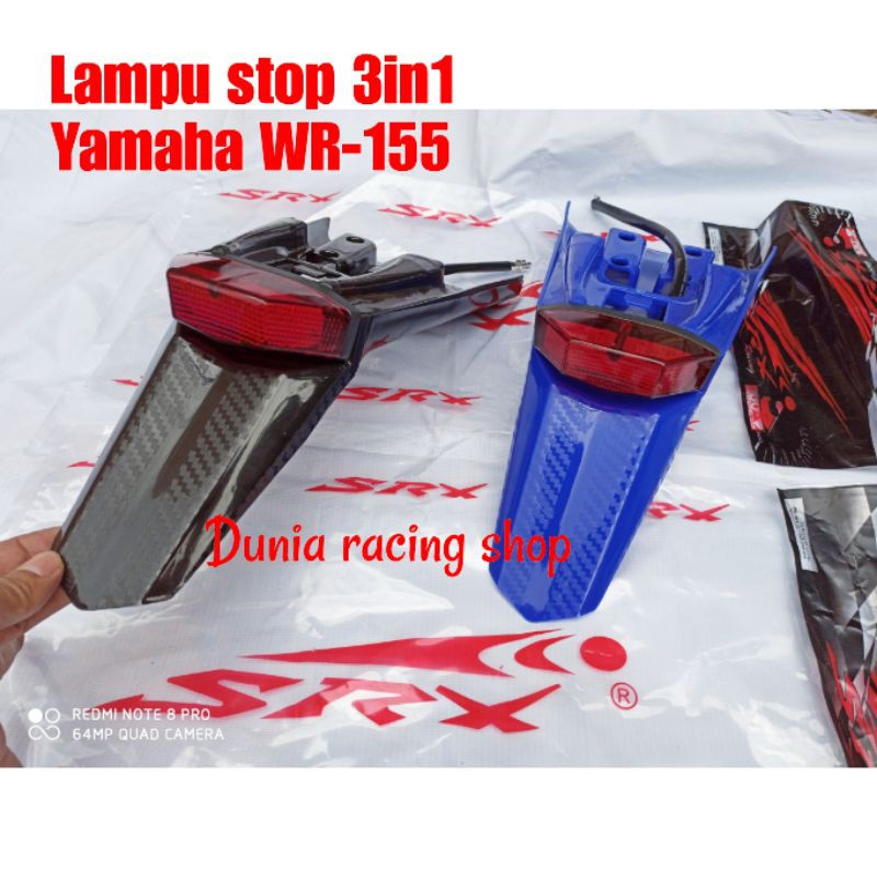 Spakbor Belakang Lampu stop Yamaha WR 155 CRF KLX Dtracker 3IN1 Stoplamp LED 3in1 WR 155 SRX Racing