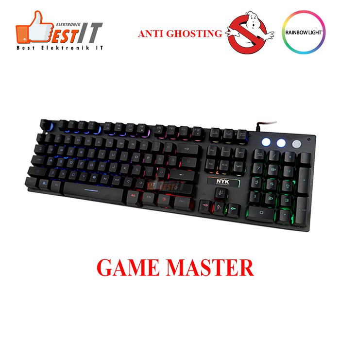 Keyboard Komputer Laptop Mechanical Gaming NYK KR-201 Gaming Keyboard Pc Laptop