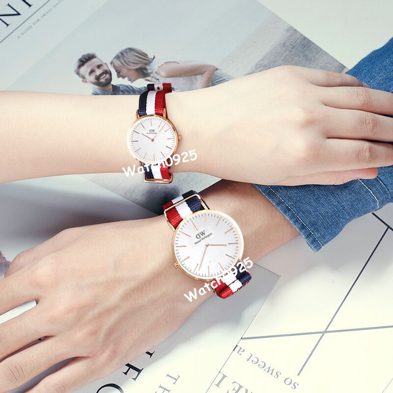 &lt;READY STOCK&gt; GENEVA JAM TANGAN WANITA CANVAS KOREA FASHION JAM TANGAN MURAH WATCH WOMEN WATCH C05