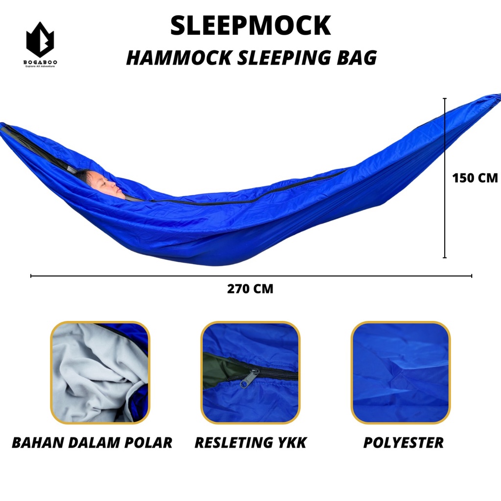 Sleeping bag hammock 2 in1 / sleepmock / hammock sleeping bag /sleepmock 2 in 1 tebal / sliping bag hamok / hamok sleping bag