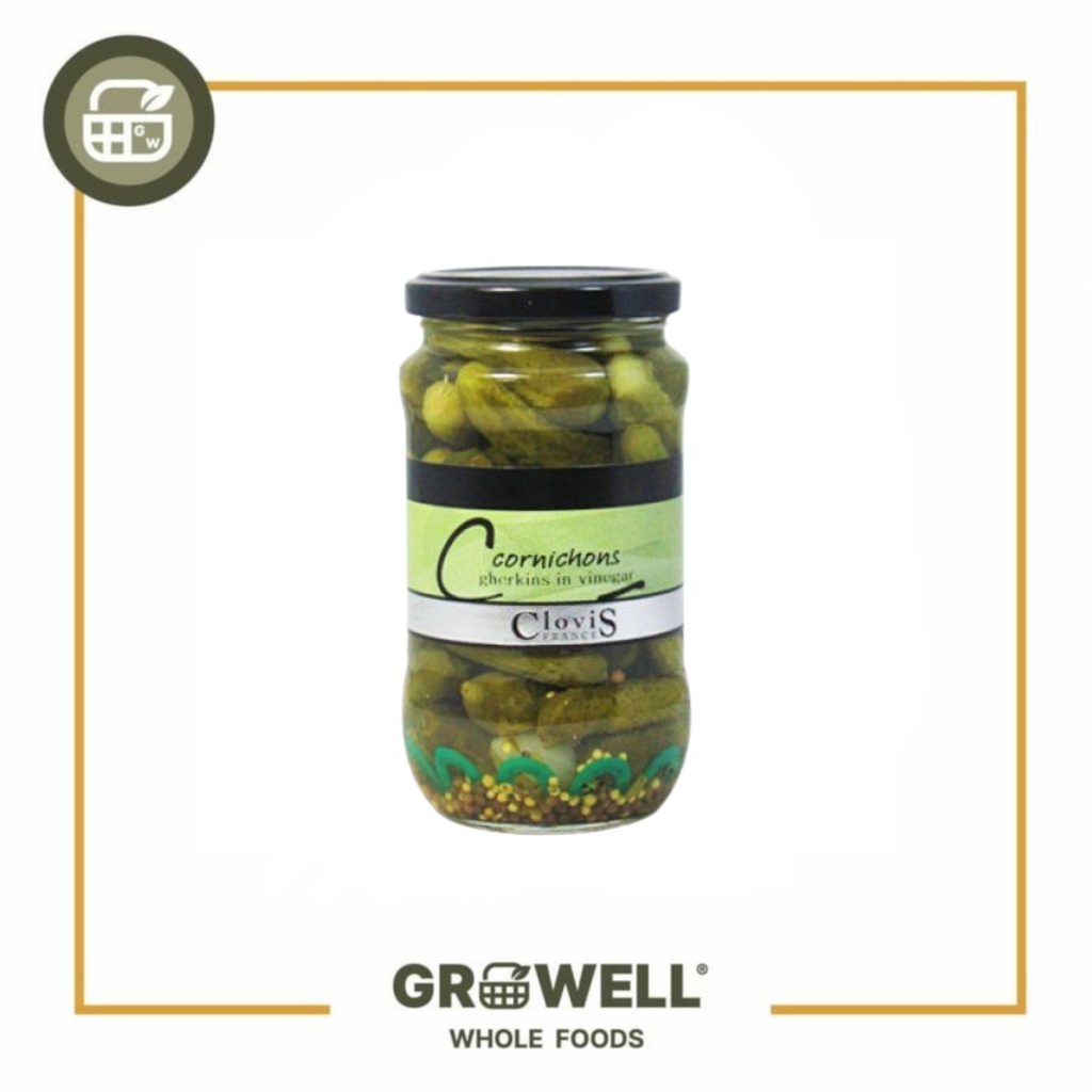 

CLOVIS CORNICHONS IN VINEGAR 350GR JAR