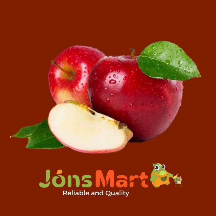 

JonsMart Buah Apel Merah Washington 1Kg [KHUSUS INSTANT DAN SAMEDAY]