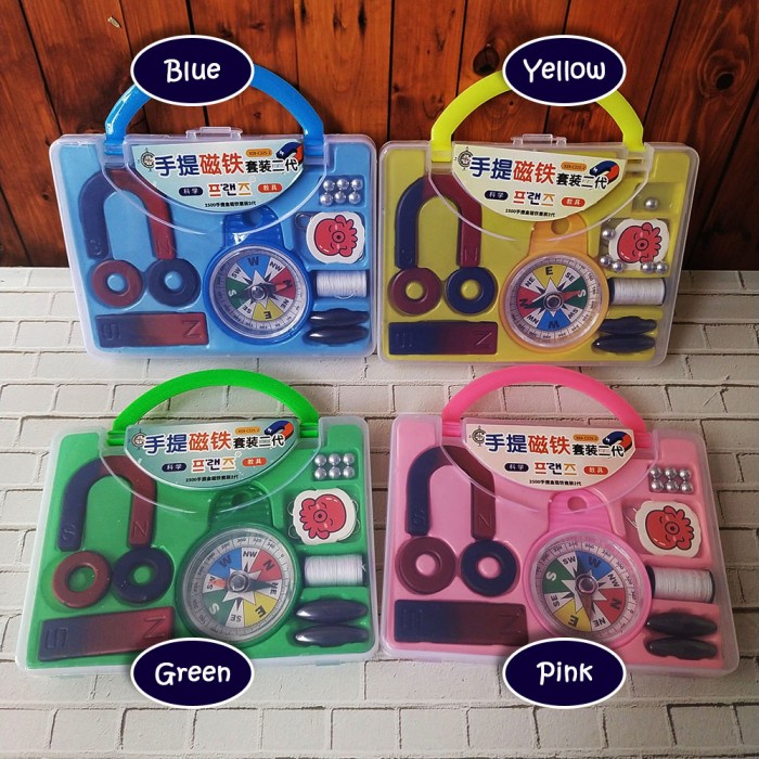 

Mainan Edukatif Anak Magnet dan Kompas XS9-C225-2 - Set Tas Tenteng