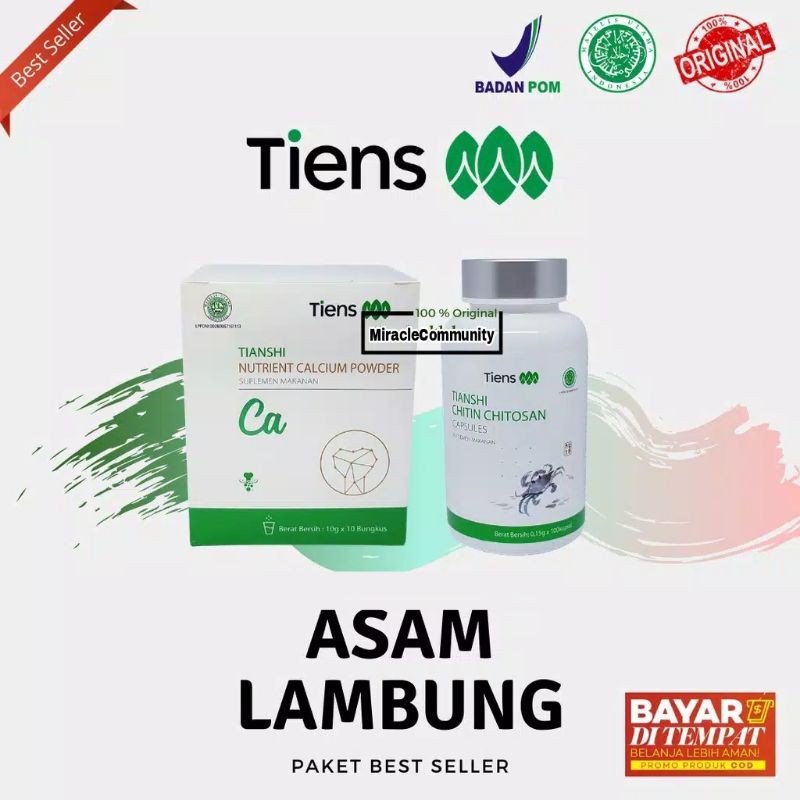 TIENS | CHITIN CHITOSAN + NHCP | SOLUSI ASAM LAMBUNG | OBAT ASAM LAMBUNG TIENS | ASAM LAMBUNG