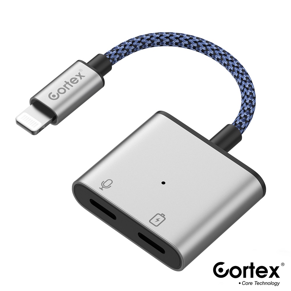 Cortex MH386 Splitter 2in1 Lightning to Lightning + Lightning CONVERTER PUBG Charger+MicA