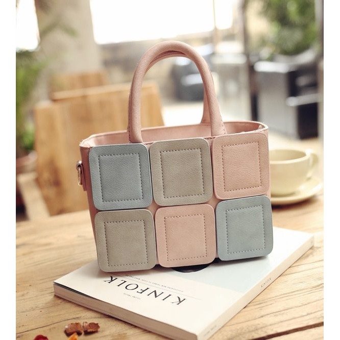 TAS WANITA SIMPLE ELEGAN PINK BIRU WARNA WARNI BAGUS MURAH ARISAN MALL